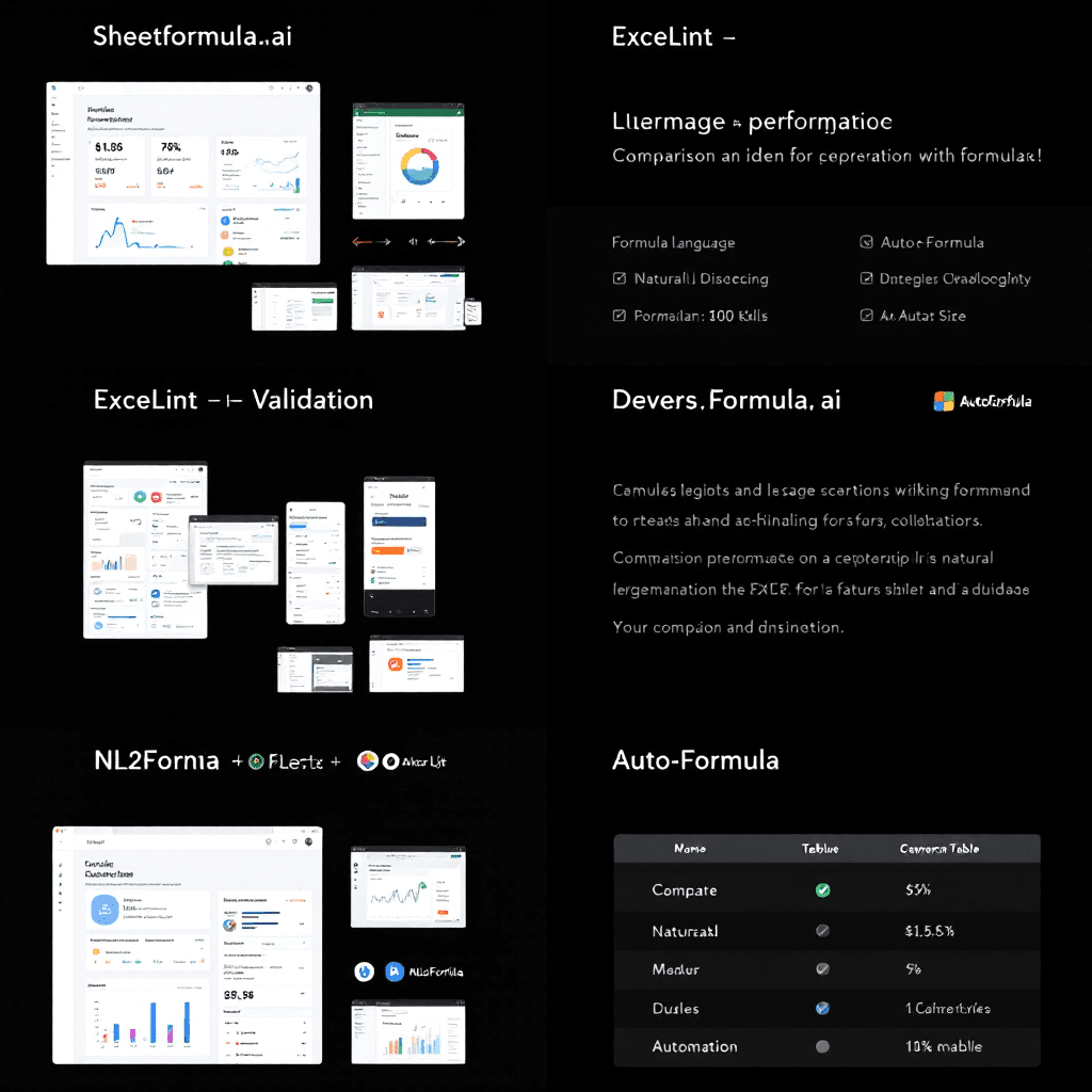 Comparative Analysis of Spreadsheet Formula Generation Tools: Sheetformulaai vs. ExceLint, NL2Formula, and Auto-Formula