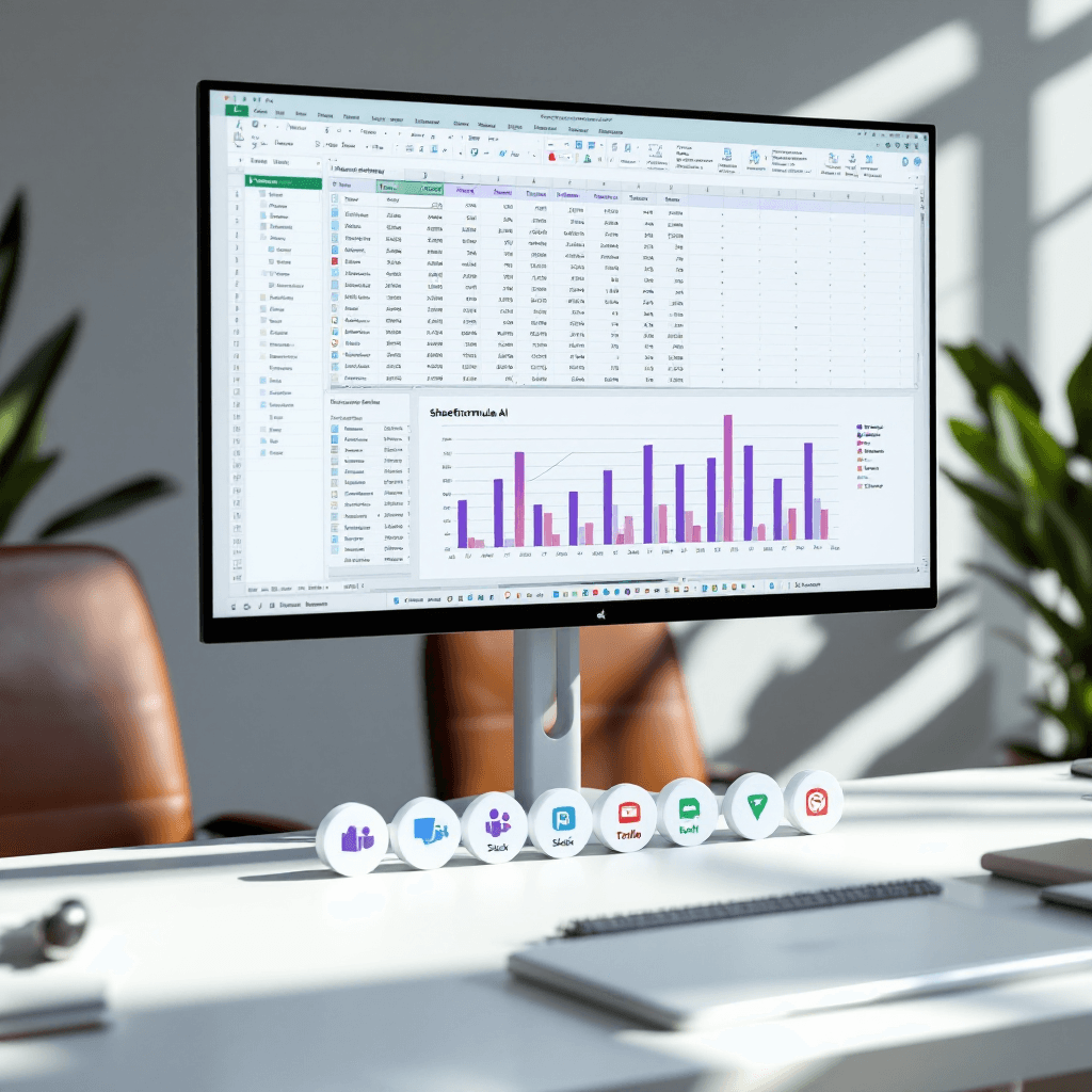 Integración de Sheetformulaai con Microsoft Teams, Slack y Trello para potenciar la productividad